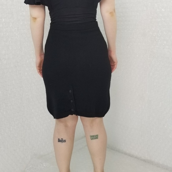 Vintage 1980s GAP Italian wool knit mini skirt - Picture 2 of 7